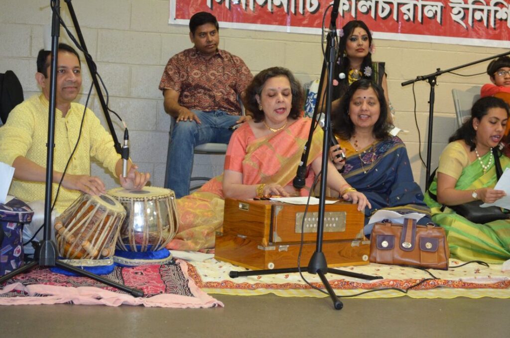 Harmonium and tabla performance at a CCI evening