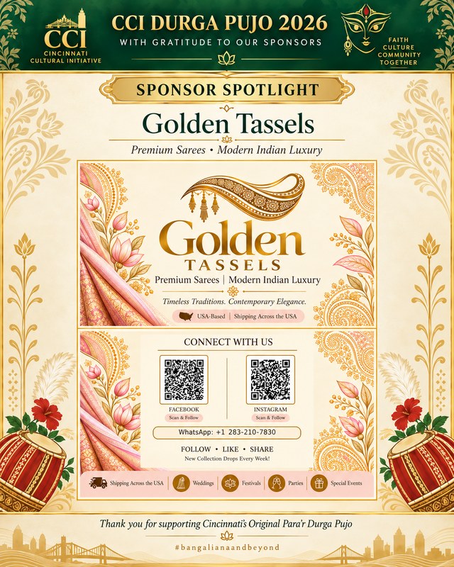 Sponsor spotlight: Golden Tassels - premium sarees and modern Indian luxury, shipping across the USA